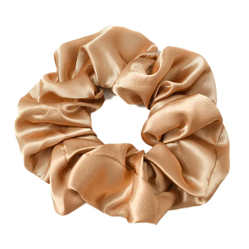 {Free Gift} Single Smooth Stretch Satin Scrunchie - 1 Elastic Ponytail Holder, Fashionable Hair Accessories, Shiny Satin Hairbands & Scrunchies