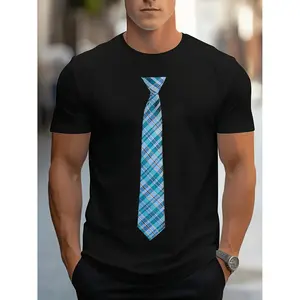 Men S Comfortable Cotton Short Sleeve Round Neck Tee Featuring Stylish Letter Print Ideal for Summer Casual and Athletic Activities