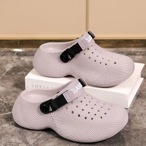 Unisex Eva Sandals, Striped Textured Design, Comfortable & Durable, Adjustable Strap, Quick-Dry, Quick Drying Slippers, Summer Slide Slippers, Ideal for Indoor/outdoor Use