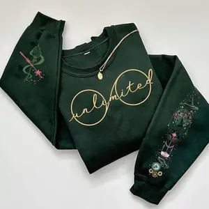 Elphaba's Glasses Hoodie/T-shirt/Sweatshirt, Unlimited Wicked Pullover, Icon of Wicked Print on the Sleeve Sweater, Wizard Movie Fan Shirt, Wicked Musical Fan Gift