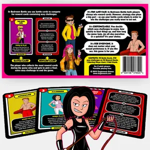 Couples Game Cards Bedroom Battle - 1 Pack, Intimate Relationship Game with Challenges and Rewards, Fun for Adults