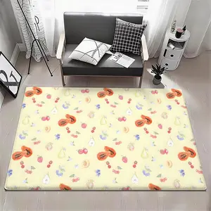 Brand Djerf Avenue Floor Mat Eco Flannel Doormat Non-Slip Odorless Soft Short Plush Indoor Floor Rug Home Decor Aesthetic Bedroom Living Room Kitchen Mat 6 Sizes Available 40x60 50x80 60x90 80x120 100x160 120x160cm