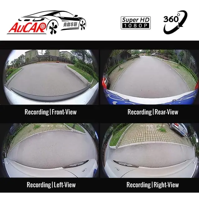 AuCAR Auto universal 360 Degree Parking Monitor High definition Front ...