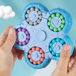 Hatwoo Magic Bean Puzzle Toy - 5 side with 10 color Design, Rotating Roller 3D Design, Colorful Puzzle for Educational & Relaxing Fidget Toy, Educational Toy, Playful Design