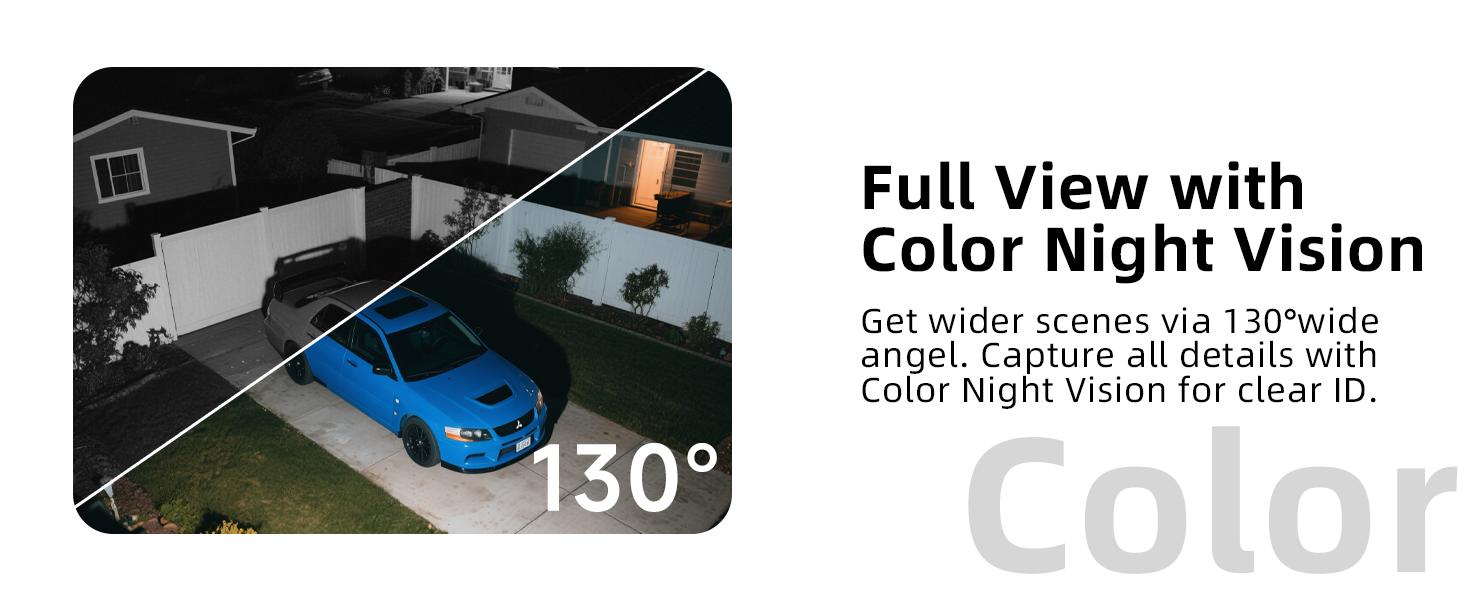 5G/2.4G Wi‑Fi outdoor wireless security camera, 2K outdoor wireless cameras for home security with AI detection, siren, color night vision, IP66 waterproof, two-way audio, works with Alexa and supports Matter (W1), 1 piece