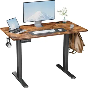 Electric Stnding Desk, 40/48/55/63 Inch Height Adjustable Computer Task Table, Lift Motorized Desktop Workstation, Rising Desk For Office And Home (4 Colors Available)