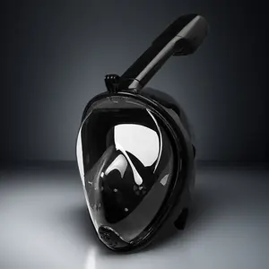 180 Degree Ultra Clear Anti Fog Snorkel Mask Set with Leak Proof Breathing System Silicon Diving Goggles Free Breathing Tube Safe Pressure Design Waterproof Snorkeling Gear for Adults Kids