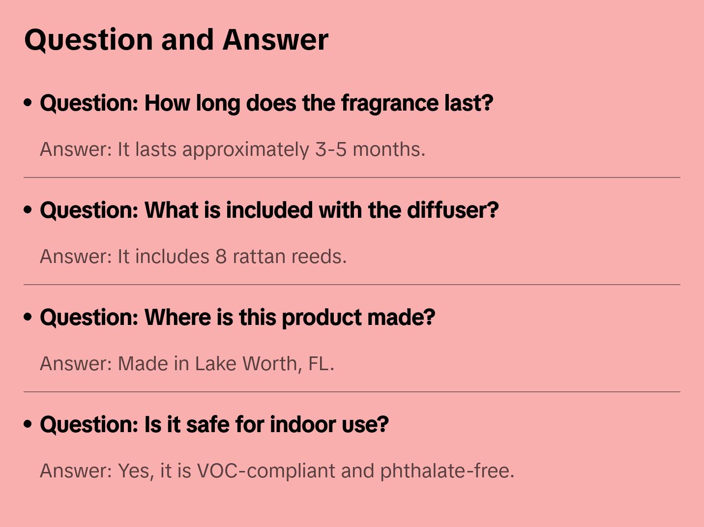 Tobacco + Vanilla Reed Diffuser