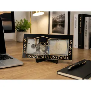 Graduation Gifts 2026 Money Holder, Wooden Graduation Money Cash Envelope Box for Class of 2026 Senior College University Graduates Holiday Christmas Gifts