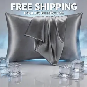 【Hvnde】 Satin Pillowcase for Hair and Skin, Super Soft and Cooling Similar to Silk Pillow Cases 2 Pack with Envelope Closure, Gift for Women Men outdoorfun