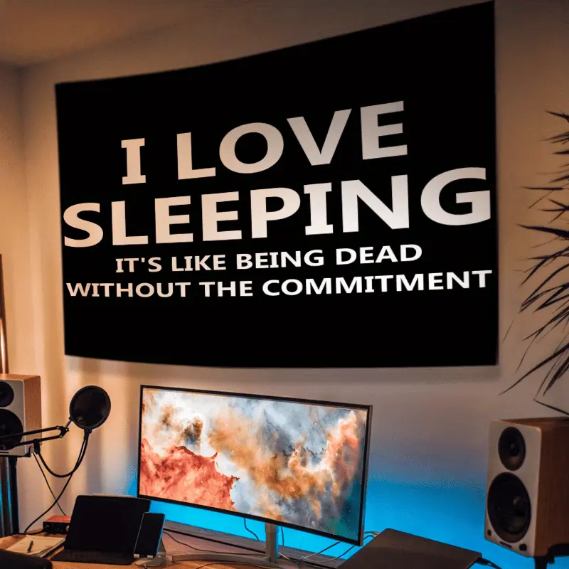 Inspirational & Humorous Black Tapestry - Washable Polyester Wall Hanging for Bedroom, Living Room, Dorm Decor Perfect Gift for Women