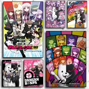 Japaness D-Danganronpa Poster HD Sticky Waterproof Wall Art | High Quality Print Aesthetic Home Living Bedroom Bathroom hallway Decor Trendy Room Decoration | Multiple Size Options Available