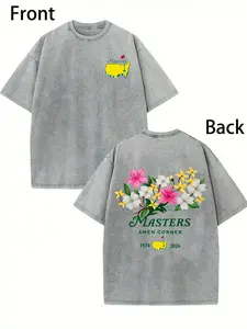 Augusta 2026 Golf Shirt, Minimalist Masters Tournament Tee, Classic Golf Club Apparel, Vintage Wash Aesthetic Golf T-shirt, 2026 Golf Major Shirt