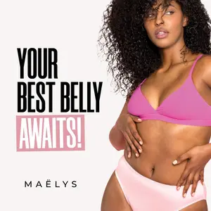 MAËLYS B-FLAT Clinically Proven Belly Firming Cream for Stretch Marks And Loose Skin - With Avocado Extract