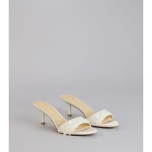 Perfect Glow Sequin Mule Heels