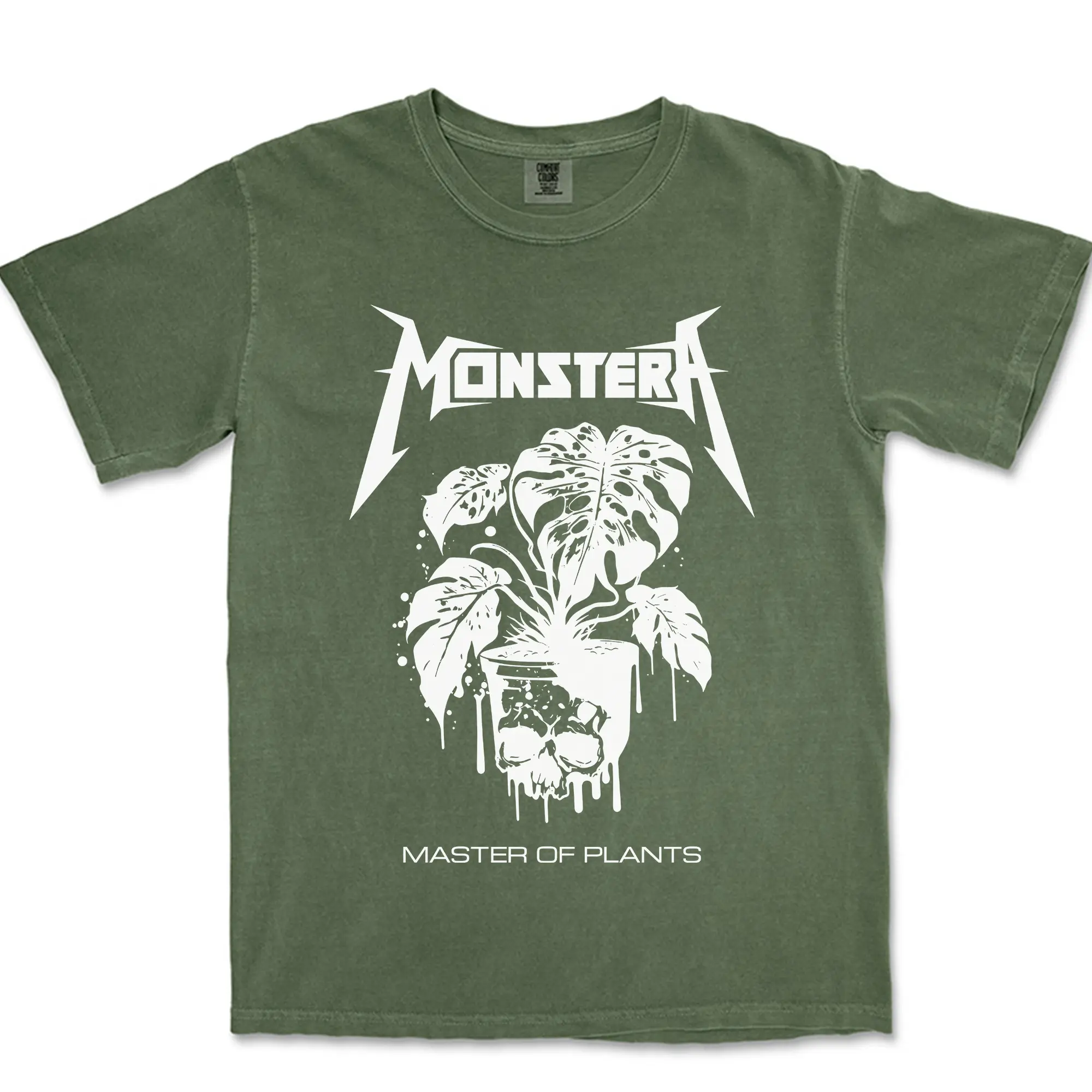 Comfort Colors Monstera Shirt for Metal Head Plant Lover Gift Idea For Him Plant Dad Plant Mom Cool Grunge Punk Plant Gift