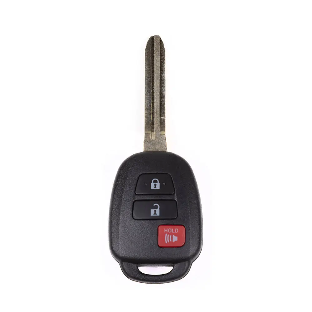 Brand New 3-Button Car Key Fob with Unlock/Lock, Lock/Panic, Alarm Functions for 2017 Toyota Tacoma - FCC ID: HYQ12BDP, 315 MHz, CR2016 Battery, Texas ID 4D "Letter H" Chip - Canadian Vehicles Only