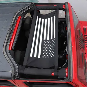 Car Hammock Bed Rest Roof Mesh Cargo Net Sunshade for Wrangler TJ JK JL JT High-Quality UV Resistant Auto Interior Accessory