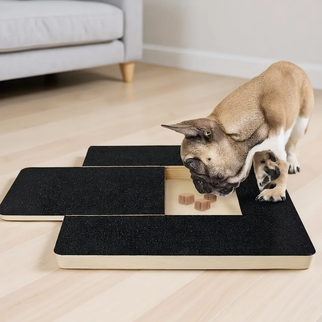 Adjustable Wooden Dog Nail File Retractable Sandpaper Scratchboard for Pet Grooming Durable Engaging Tool with Retractable Mechanism for Safe and User Friendly Experience Non-Slip Scratch Board