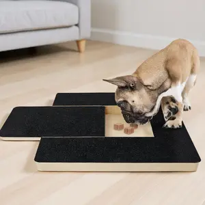 Adjustable Wooden Dog Nail File Retractable Sandpaper Scratchboard for Pet Grooming Durable Engaging Tool with Retractable Mechanism for Safe and User Friendly Experience Non-Slip Scratch Board