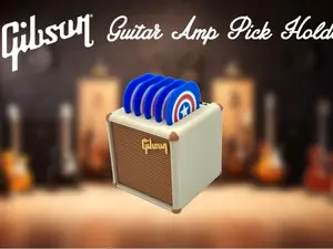 Gibson Guitar Amp Pick Holder Storage Rack (Holds up to 5 Picks)