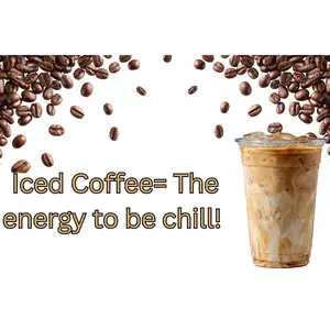 Iced Coffee = The Energy to Be Chill – 2x3 Magnet