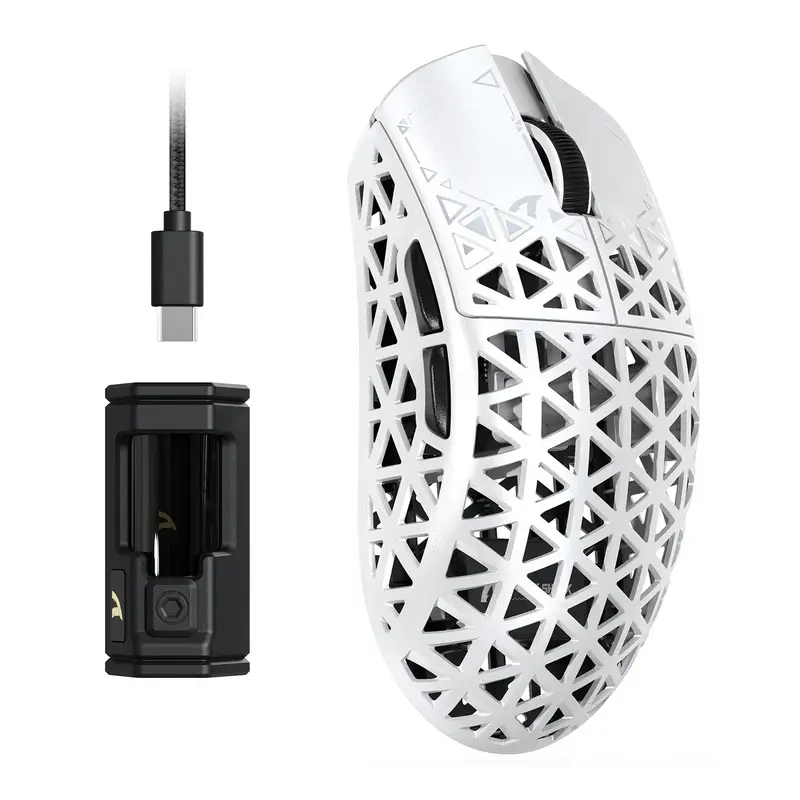 MAMBASNAKE×ATTACK SHARK R5 Ultra Carbon Fiber Wireless 8K PAW3950MAX Gaming Mouse