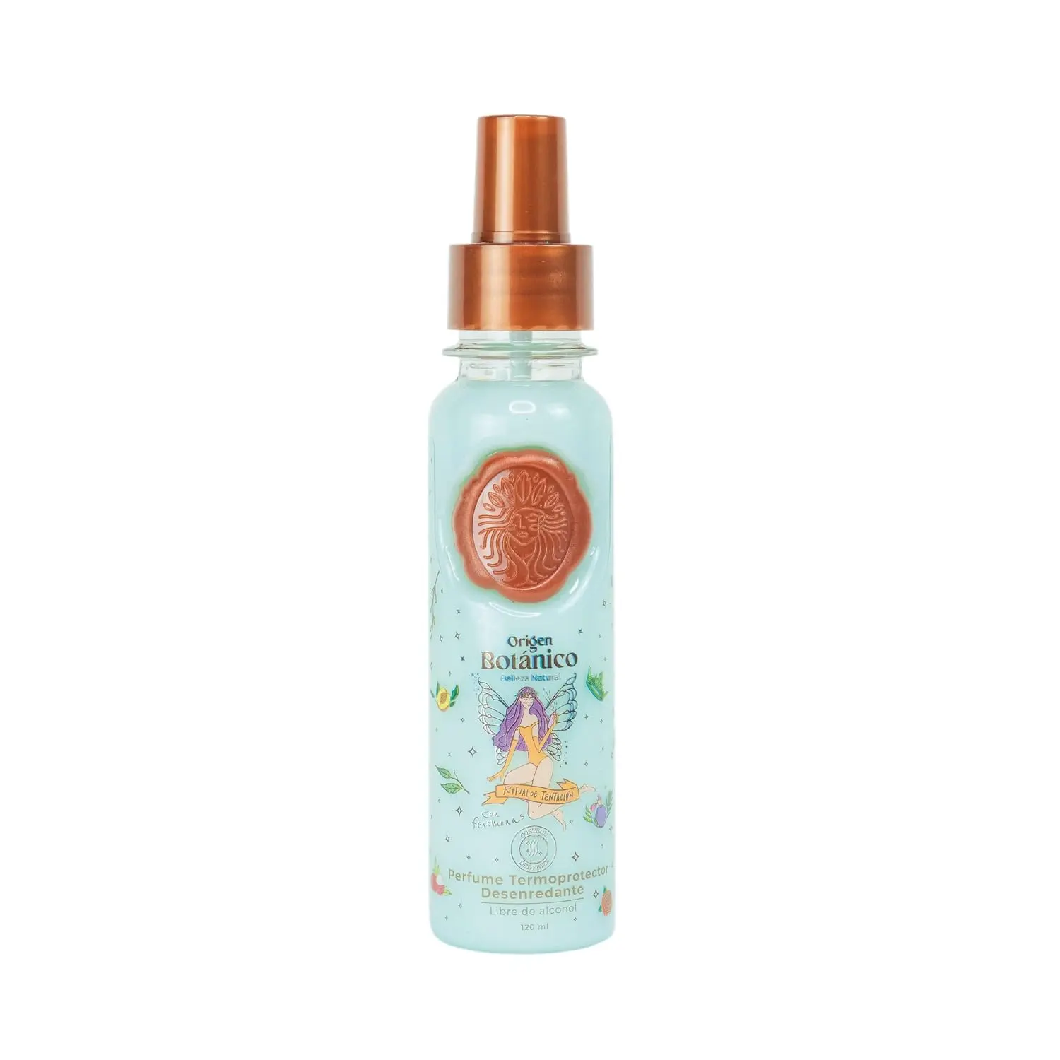 Origen Botanico Alcohol-Free Leave-In Hair Heat Protectant Perfume - Conomonas-Infused, Anti-Frizz, Detangling, Sun Protection, Jasmín and Vanilla Temptation Ritual Scent (Haircare Leave-In Treatment)