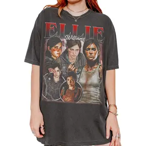 Vintage Ellie Williams The Last Of Us Graphic T-Shirt Gift for Women and Men Unisex