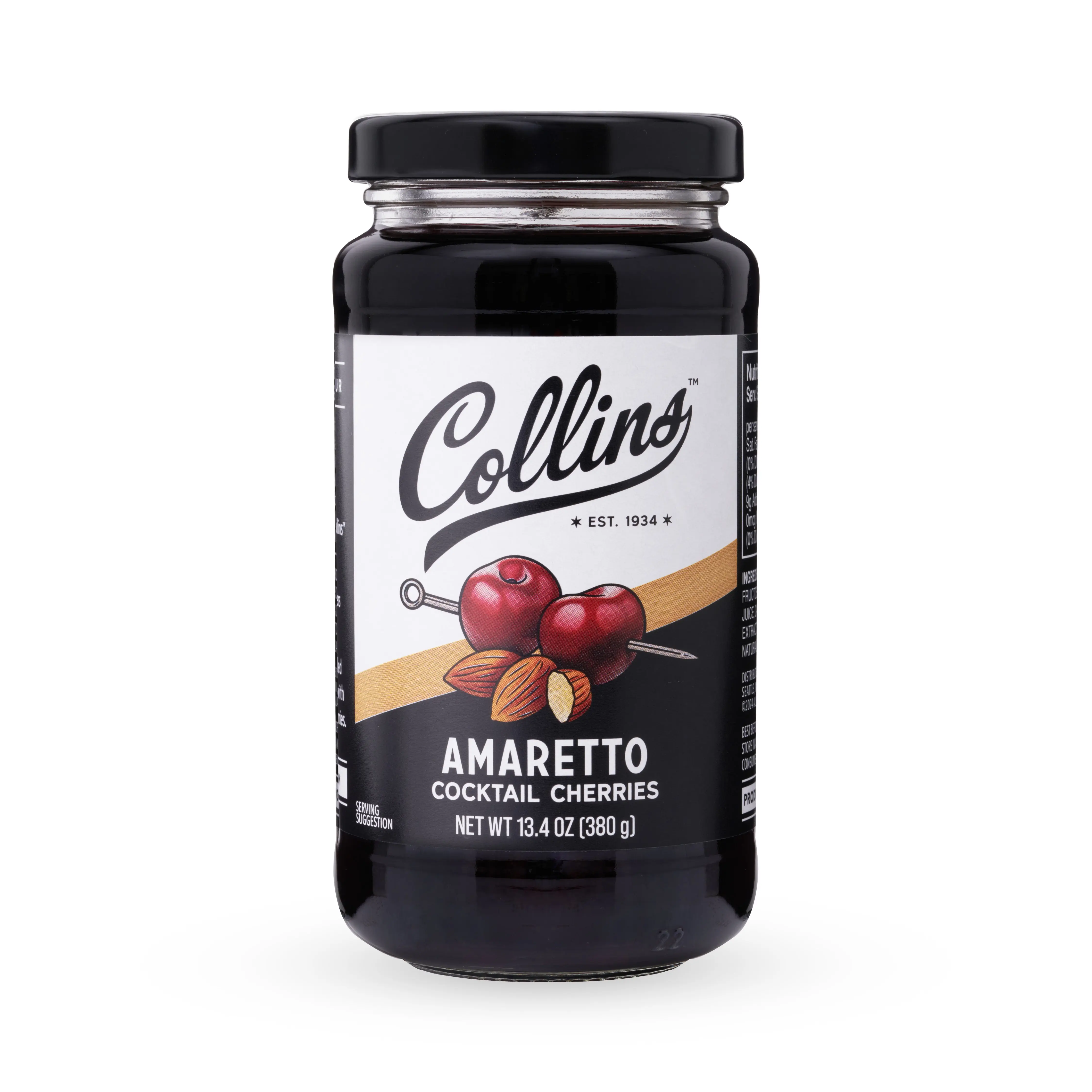 Stemless Amaretto Cherries, 13.4 oz