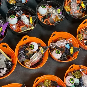 Large Cauldron filled with Crystal and treats