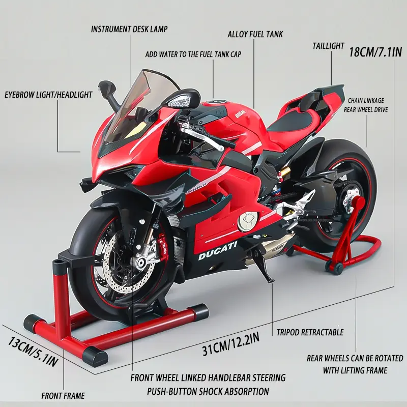 XLG Die-cast Motorcycle Model V4 Series, Motorcycle Diecast