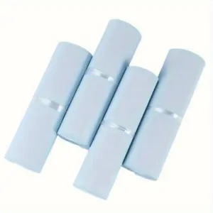 10pcs Waterproof Milk Blue Courier Bags, Durable Clothing Packaging Bags, Ideal for Shipping & Delivery, Wholesale Supplies