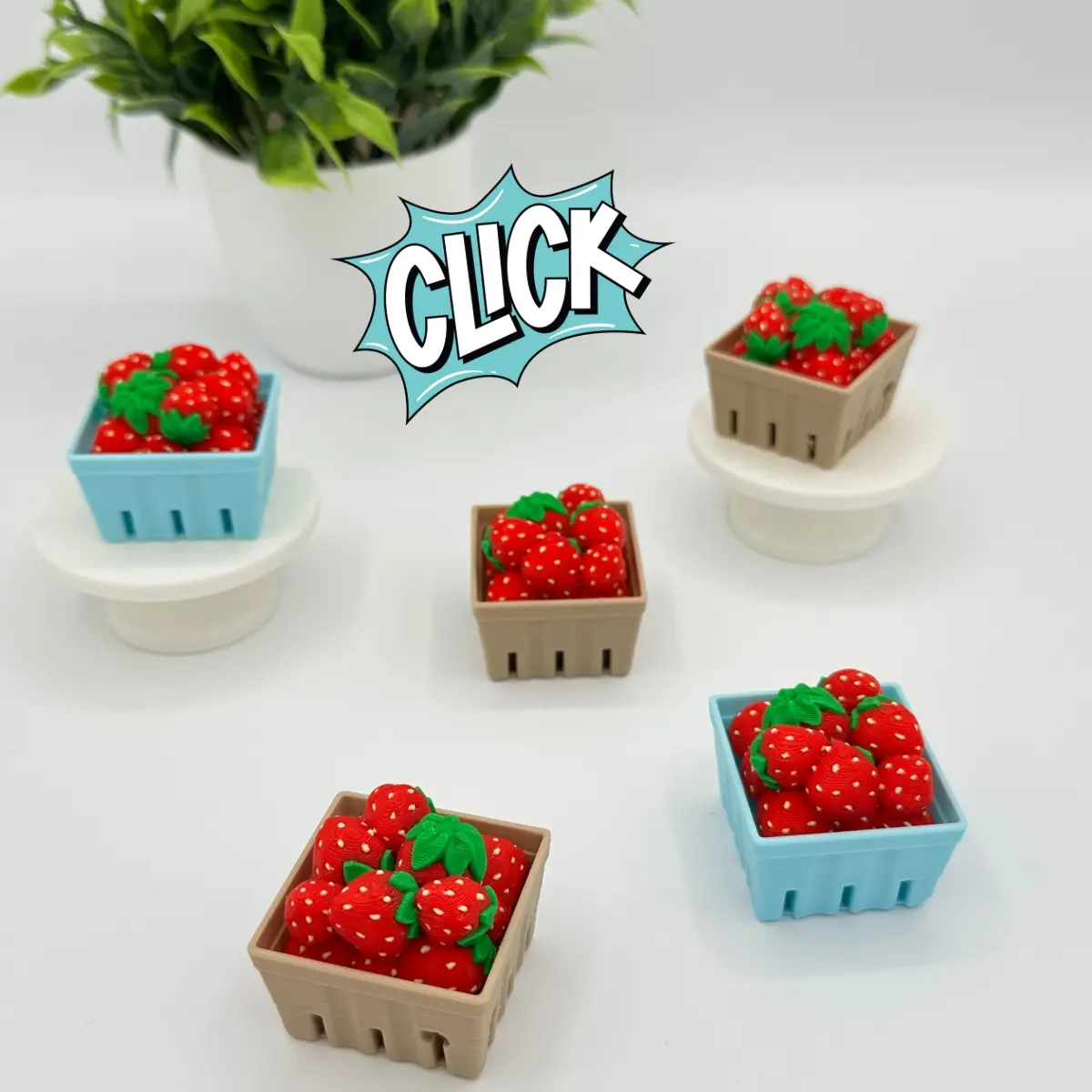Strawberry Basket Fidget Clicker