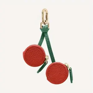 Cherry Shape Coin Purse Keychain, Mini Portable Wallet, Creative Cute Hanging Decoration, Fashion Personalized Accessory