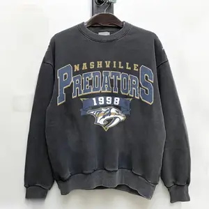 Vintage 90s Nashville Hockey Shirt, Predators Crewneck Nashville Sweatshirt, New Jersey Hockey Gift 8125DN-12