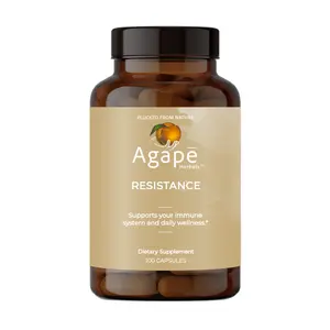Agapē Herbals Resistance Capsules for Immune System Support, Natural Immune Strength, Gluten Free Solution - Supplement, Edible Healthcare Dietary Healthcare Dietary