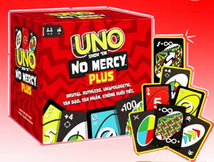 UNO No Mercy Party Card Game – Extreme Edition with 165-220 Cards of Non-Stop Fun and Strategy