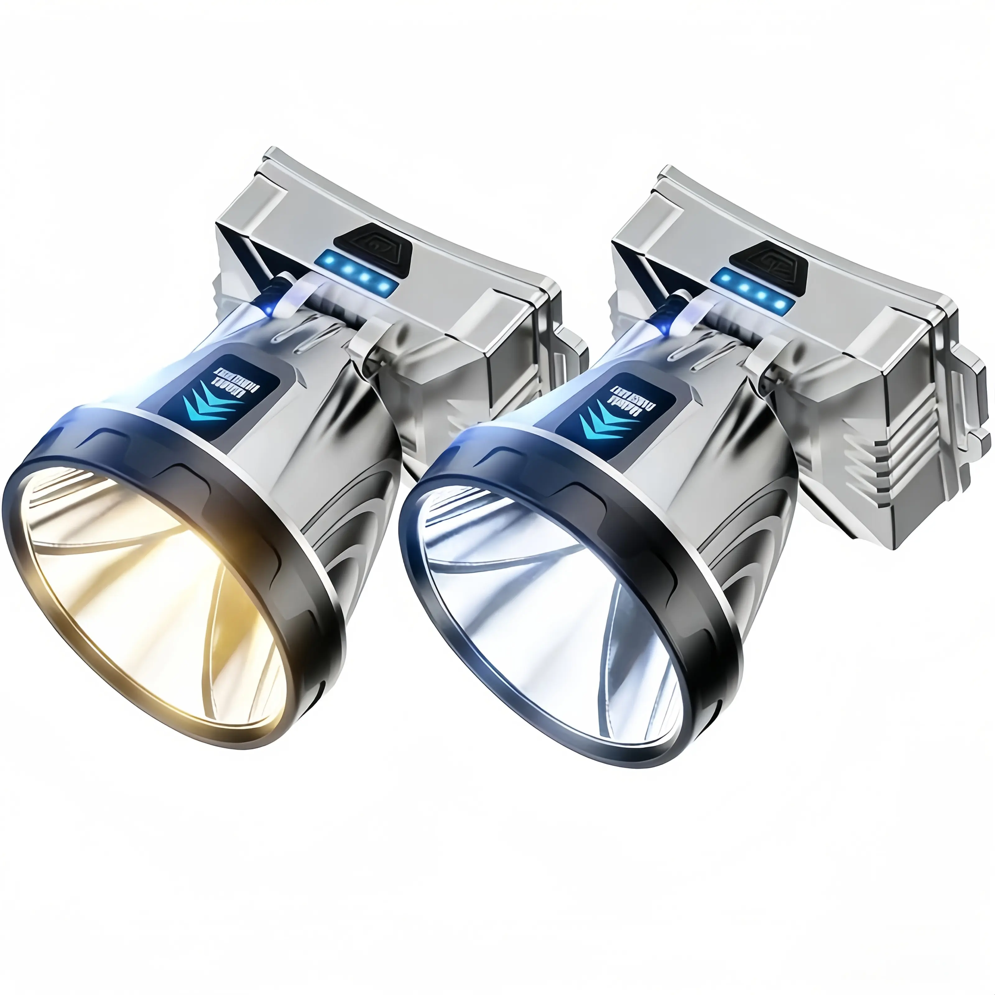 Ultra-bright front light with USB charging and a 120° adjustable angle. Its portable design is perfect for outdoor activities like camping, running, fishing, and hiking. Complete with a battery indicator and SOS mode, this headlamp combines brightness,