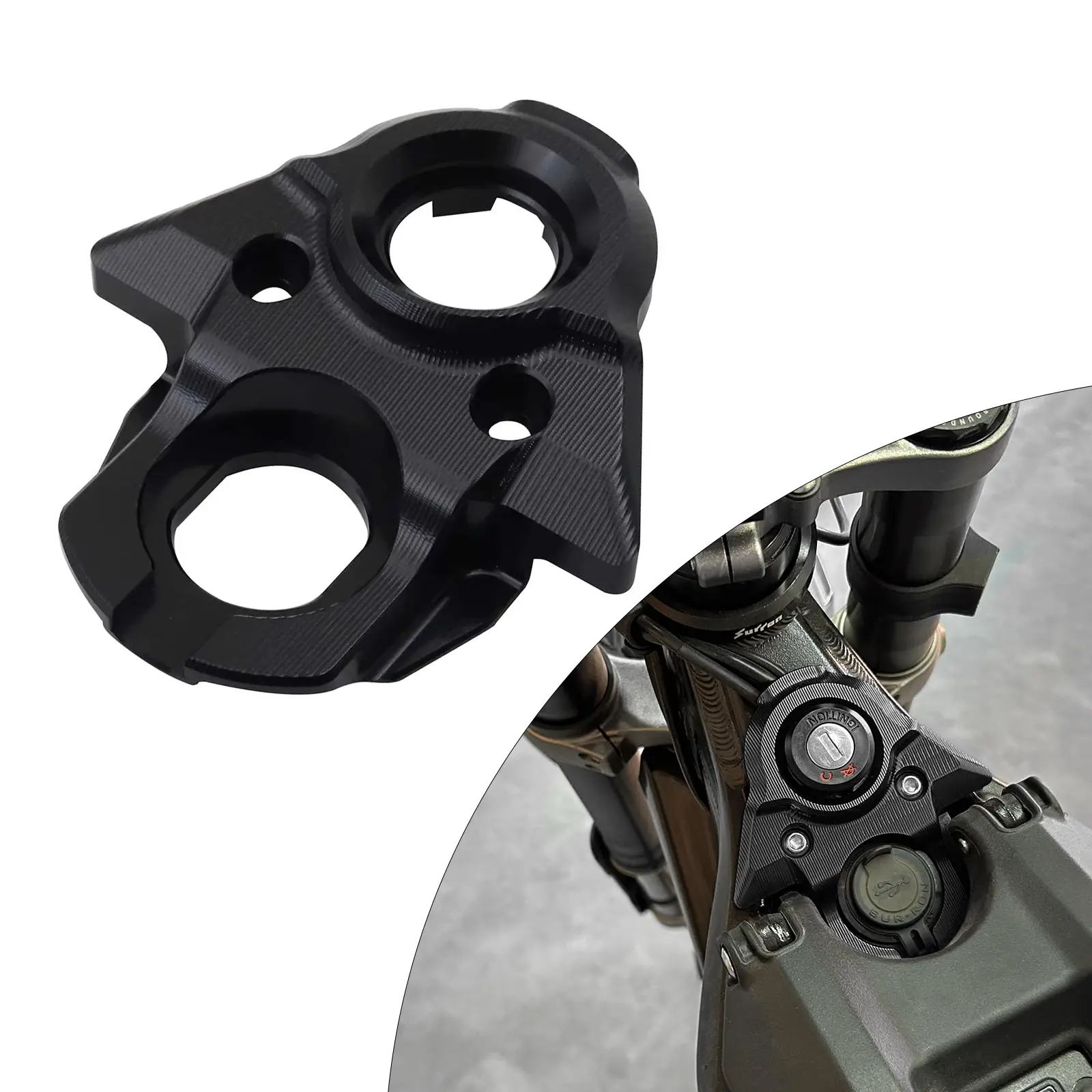 Ignition Key Switch Cover for Surron light bee X S, CNC Key Set Ignition Lock Cylinder Cover Switch Key Ring Cover Trim for Sur Ron X/Sur Ron S/Sur Ron LBX/ Seagway X260 X160