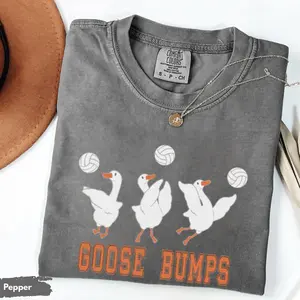 Funny Volleyball Team Shirt, Goose Bump Set Spike Shirt, Silly Goose Comfort Colors Shirt, Funny PE Teacher Gift, Volleyball Coach Gift