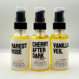Pink Elephant Co Body Oil 1 oz - Lightweight Fast made with clean fragrance, pthalate free
