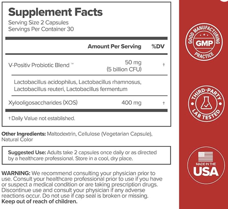 URO Women's Probiotics - 60 Count (Pack of 1) - Prebiotic and Probiotic Capsules for Healthy pH Balance and Odor