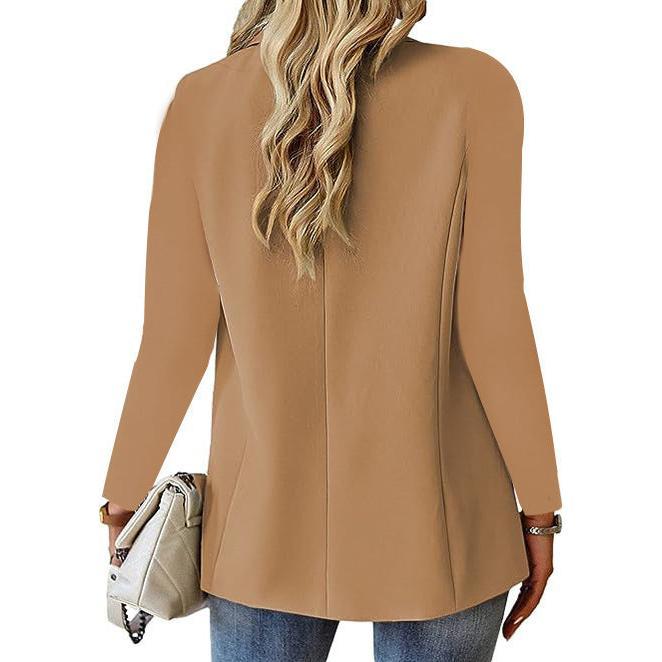 Ins Lapel Button Jacket Fashion Commuter Casual Suit Jacket Women's Long-sleeved Tops Outwear Clothing