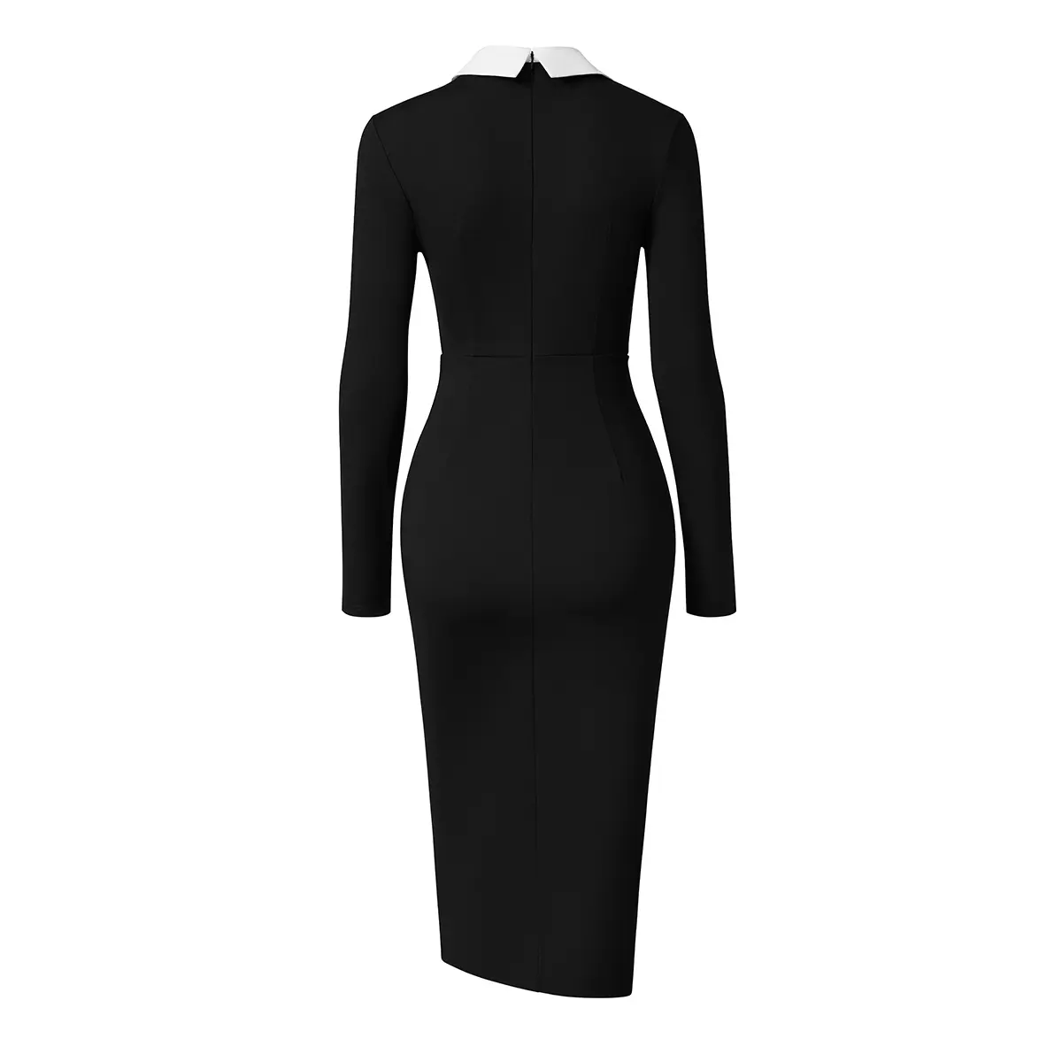 green emerald velvet dress HGps8w Women's Elegant Colorblock Bodycon Pencil Dress Long Sleeve Crewneck  Knee Lenght Business Work Office Midi Dresses at Amazon Women's Clothing  store main image 1