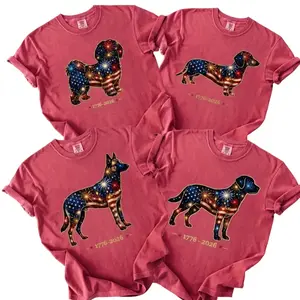 Comfort Colors Crimson 50+ Dog Funny 4th of July Shirt, Merica Golden Retriever Shirt, 4th of July Australian Shepherd Dog Shirt, Labrador Retriever Mom Gift, Patriotic Dog Tee