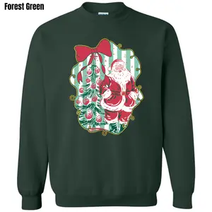 Striped Santa + Tree Sweatshirt 'NLB'