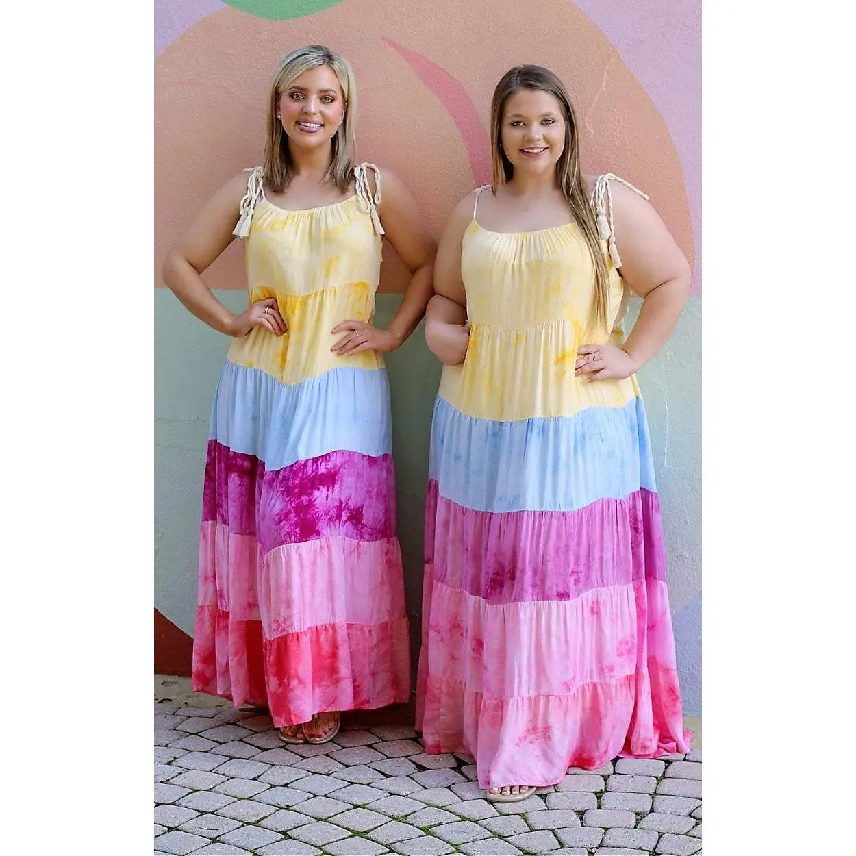 Caribbean Crush Colorblock Maxi Dress