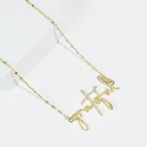 Grateful Necklace Gold