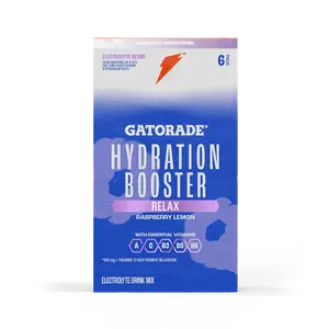 Gatorade | Hydration Booster Functional Powder | Single-serve powder | Raspberry Lemon | 6 pack